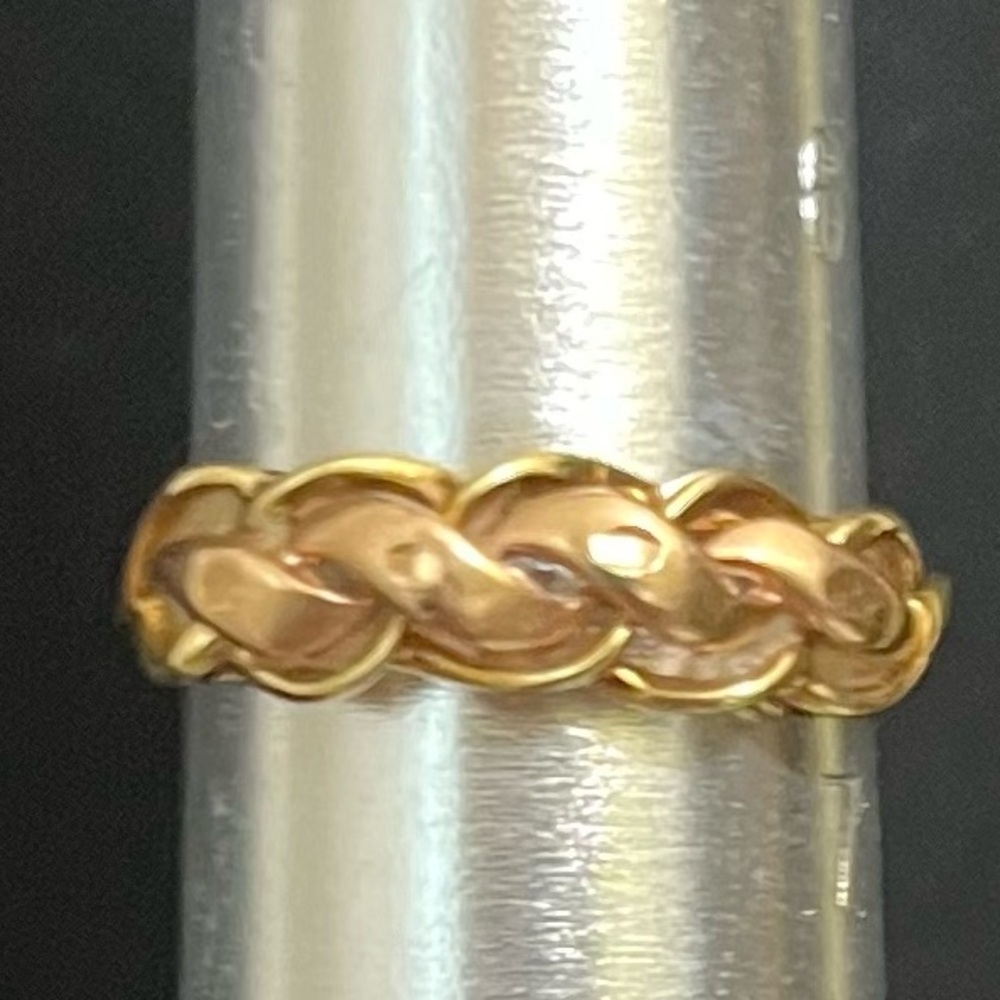 10 K VG  BRAIDED RING - Picture 4 of 4